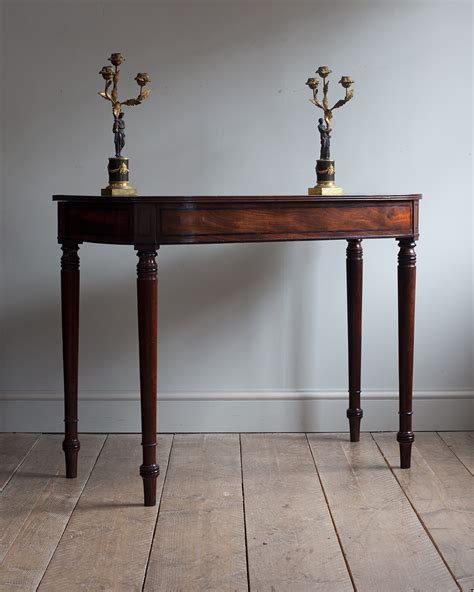 Antique Console / Serving Table, side table, bow front side table ...