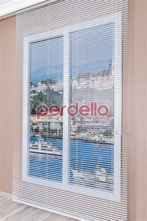 Beyaz 25 MM Alüminyum Jaluzi Perde Fiyatları - Perdello.com