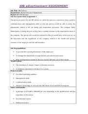 Image result for CalHR OOC Assignment Advertisement Example