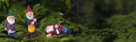 OSTNKART Lucky Garden Gnomes Miniature Home Decor Statue for Good Luck ...