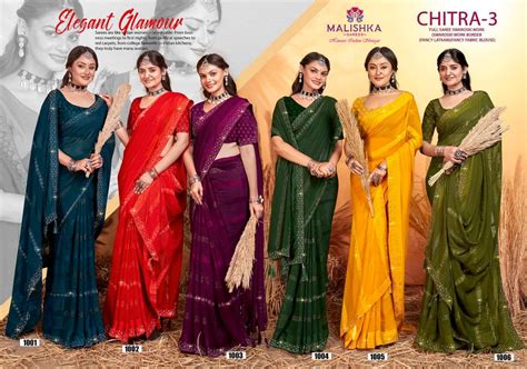 Chitra Vol 3 Malishka Sarees – Kavya Style Plus