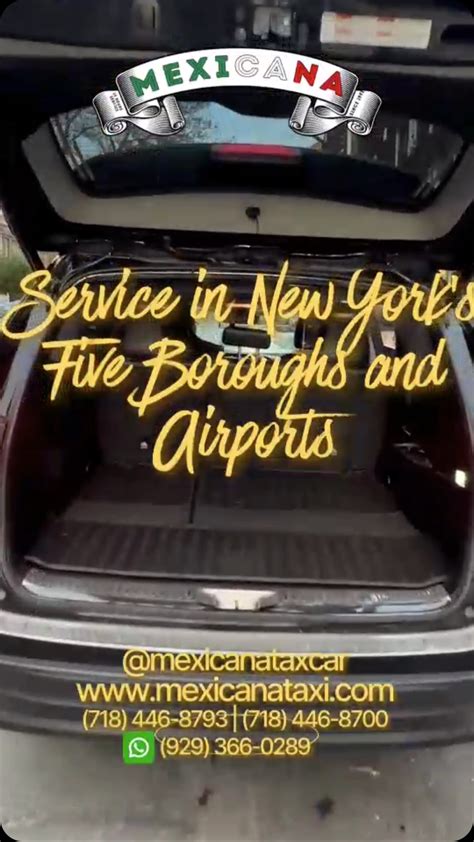 Mexicana Car & Limo | ¡Descubre la comodidad de nuestro servicio de taxi en Nueva York! Síguenos ...