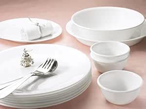 Buy Corelle Winter Frost White Glass 14Pcs Dinner Set (RED) Online at ...