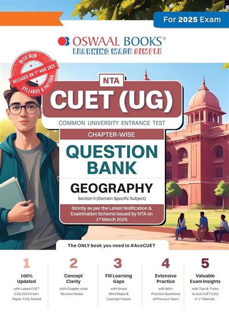 Oswaal NTA CUET (UG) Chapterwise Question Bank Geography (For 2025 Exam ...