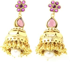 Flipkart.com - Buy Super Shine Jewelry Brass Jhumki Earring Online at ...