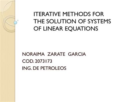 Image result for Linear Algebra Iterative Methods
