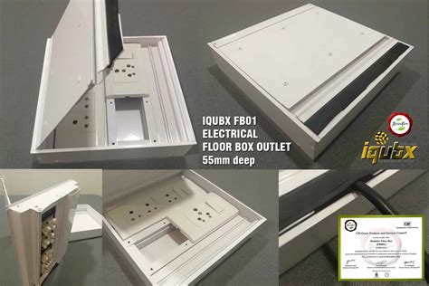 Electrical floor box, Aluminium recessed floor box outlet with sockets