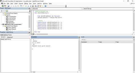 VBA Arrays Examples 的图像结果