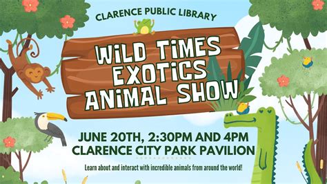 Wild Times Exotics Animal Show!, Clarence City Park, 20 June 2024 ...