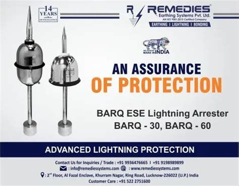 Lightning Arrester - Thunderstroke Protector 30 ESE Lightning Arrester ...