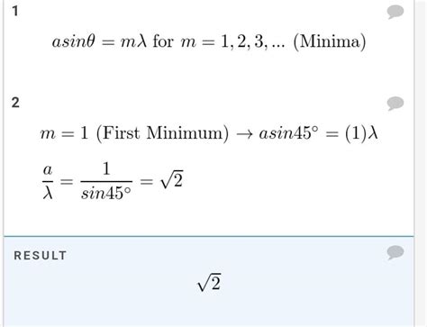 What must be the ratio of the slit width to the wavelength for a single ...