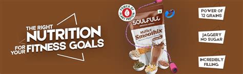 Soulfull Millet Smoothix - Cocoa Lite - 2 Single Serve Sachets with ...