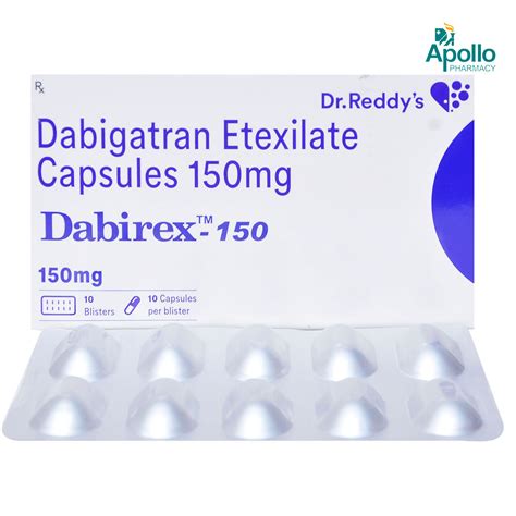 Dabirex 150 Capsule 10's Price, Uses, Side Effects, Composition ...