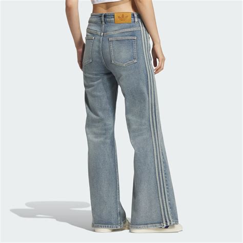 CLOTHING - WASHED FLAIR PANT - Blue | adidas Oman