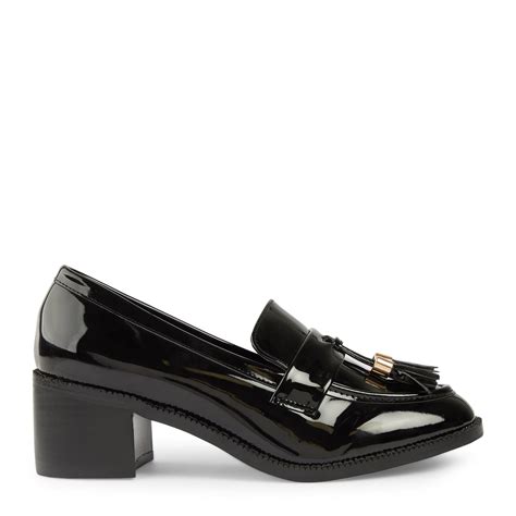 Black Heeled Loafers (3157137) | Truworths