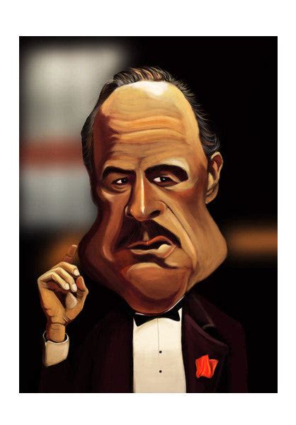 The Godfather | Caricature Wall Art – PosterGully