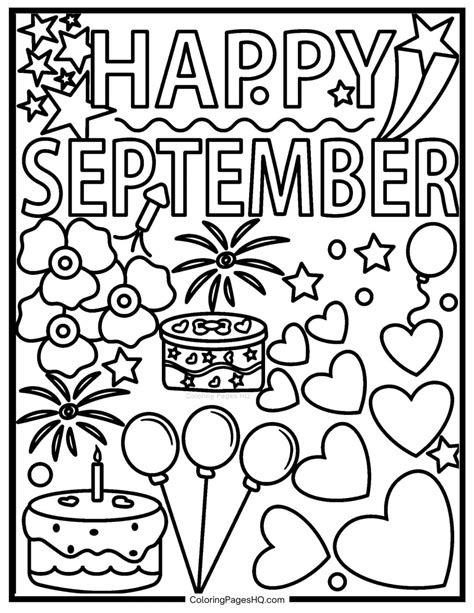 September Coloring Pages (Free PDF Printables) - Coloring Pages HQ