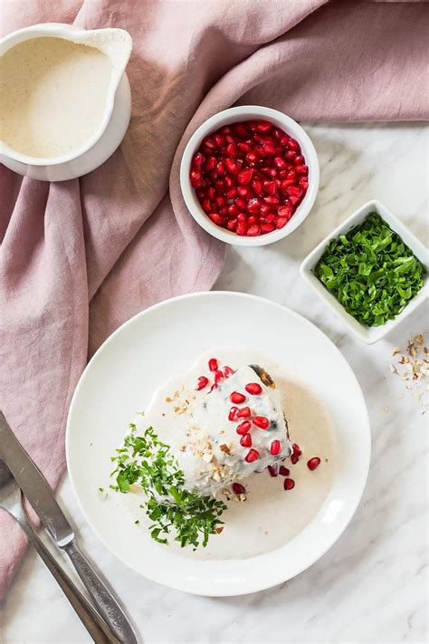 Chiles en Nogada (Stuffed Poblano Peppers) » LeelaLicious