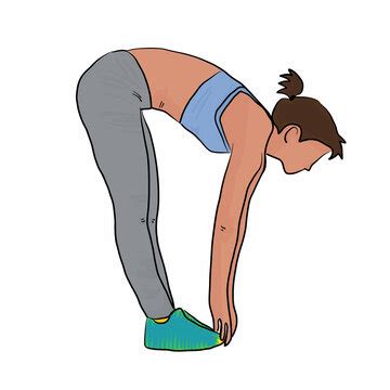 Image result for Toe Touch Exercise Cartoon