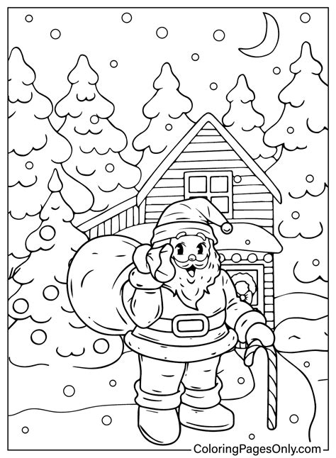 Color Pictures Of Santa Claus