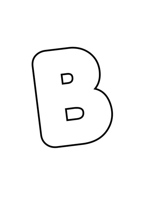 Download Printable Bubble Letter B - Bubble Letters