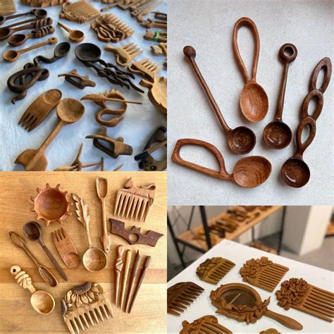 Wood Spoon/Comb Engraving Workshop with a gift of Coaster/Book Holder ...
