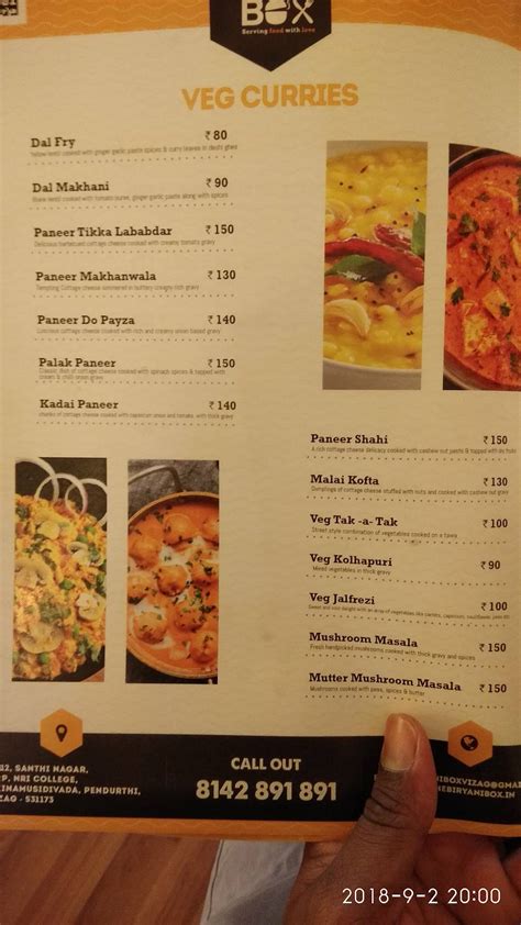 Menu at Biryani Box Best Restaurants In Vizag Pendurthi, Visakhapatnam ...
