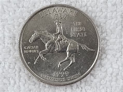 1999 Delaware State Quarter With Minor "Spitting Horse Error" - Bosley ...