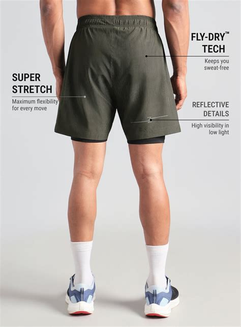 Buy Men's Olive Urban Camo Run Built-in Shorts Online in India | Cult Store
