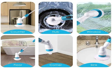 GTC® Plastic Electric Scrubber Machine Floor Cleaning Bathroom Tiles ...