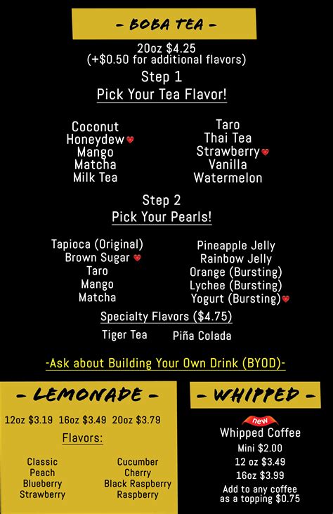 Our coffee menu — Respawn Coffee Company