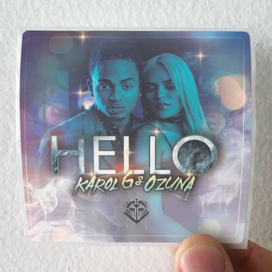 Karol G Hello Album Cover Sticker