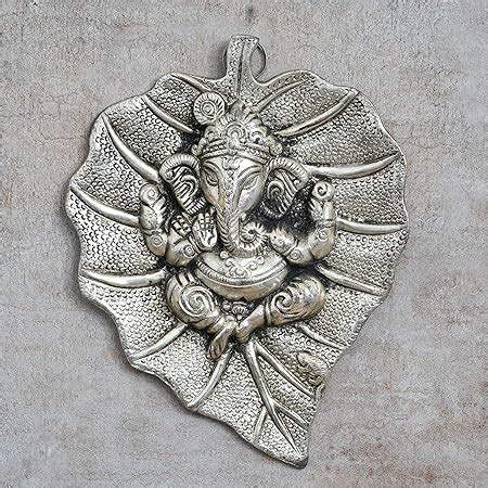 eCraftIndia Lord Ganesha on Green Leaf : Amazon.in: Home & Kitchen
