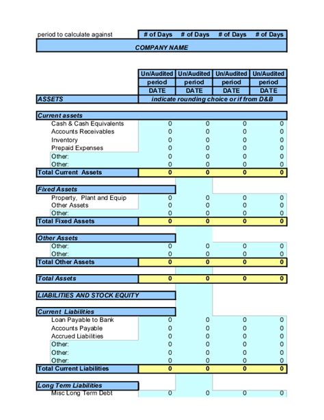 Image result for Financial Analysis Worksheet