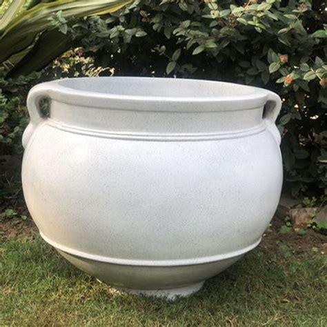 LIGHTWEIGHT FLORAL HOMEFRONT PLANTER POT IN UNBREAKBLE FIBER HOME GARD ...