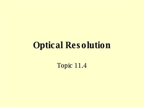 Image result for Optical Resolution Explained