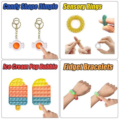 yisi Fidget Toys Pack Simple Dimple Fidget Popper Sets Cheap and ...
