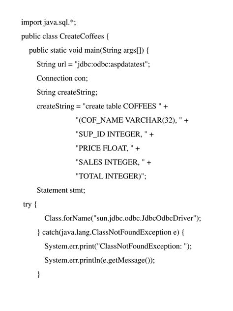Image result for Java ODBC Example