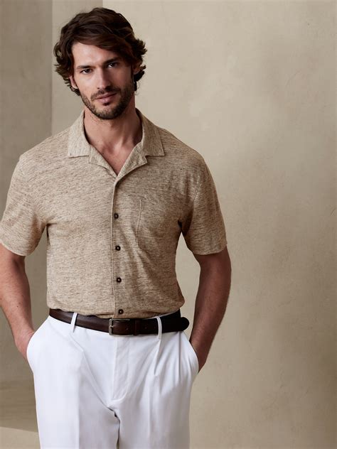 Linen Knit Resort Shirt | Banana Republic