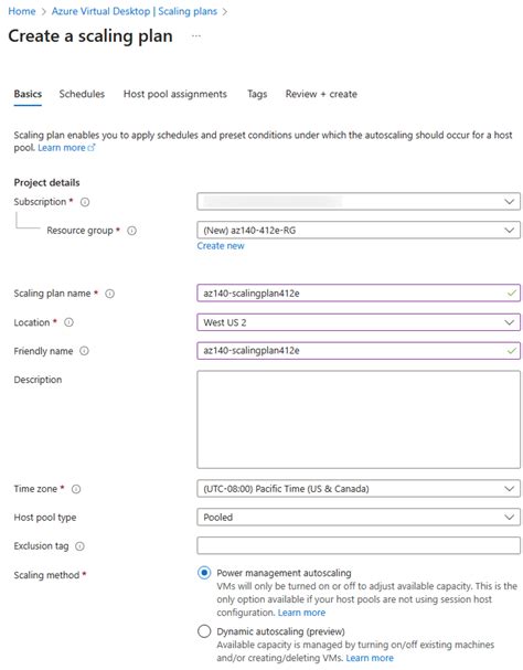 Power Management Auto Scaling in AVD