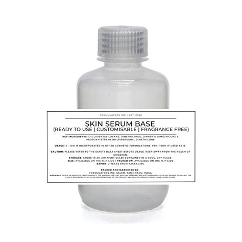 Skin Serum Base (Ready to Use | Customisable | Fragrance Free ...