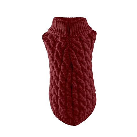 YUEHAO Dog Clothes for Small Dogs Small Dog Sweater Knitwear Turtleneck ...