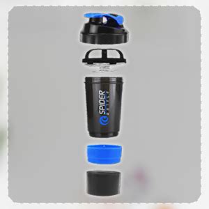 Sisq Gym Spider Shaker Bottle 500ml with Extra Compartment | Spider ...