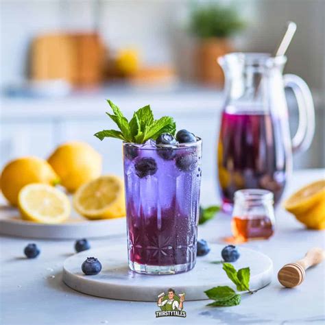 Blueberry Lemonade Mocktail Recipe - Thirsty Tales