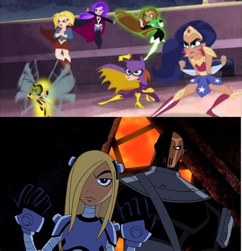 DC Superhero Girls vs. Deathstroke and Terra by supergreenboi on DeviantArt