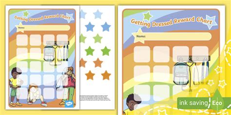 Getting Dressed Reward Chart