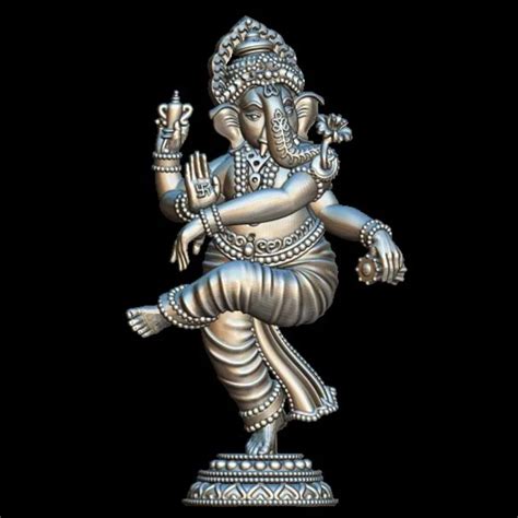 Lord Ganesh 3D Model Dancing Pose - Divine Home Decor