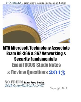 MTA Microsoft Technology Associate Exam 98-366 & 367 Networking ...