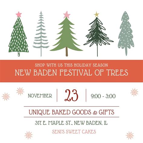 Senis Sweet Cakes at the NEW BADEN FESTIVAL OF TREES, 317 E Maple St ...