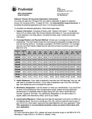 2014-2026 Form VA SGLV 8714 - Fill Out, Sign & Share Online | pdfFiller